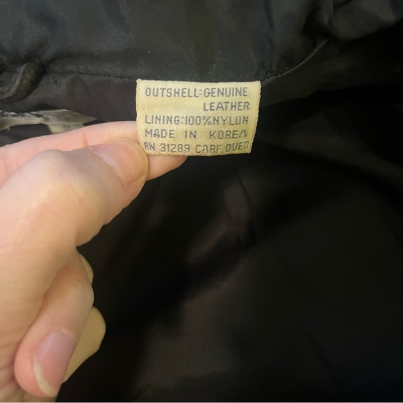 Vintage AstorONE Genuine Leather Jacket Sz S Cropped Black Suede 80s Collarless - Picture 5 of 6